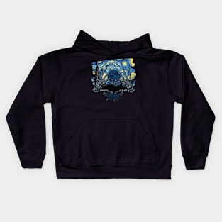 The Starry Night  Halloween Kids Hoodie